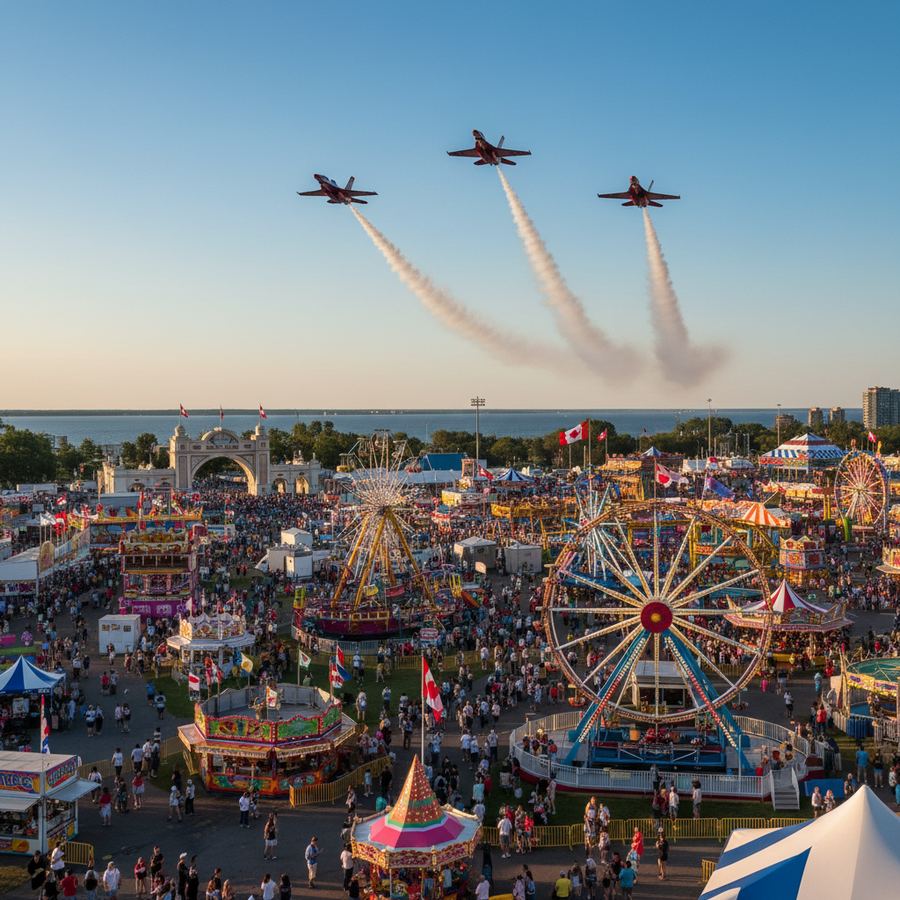 Air show at the CNE