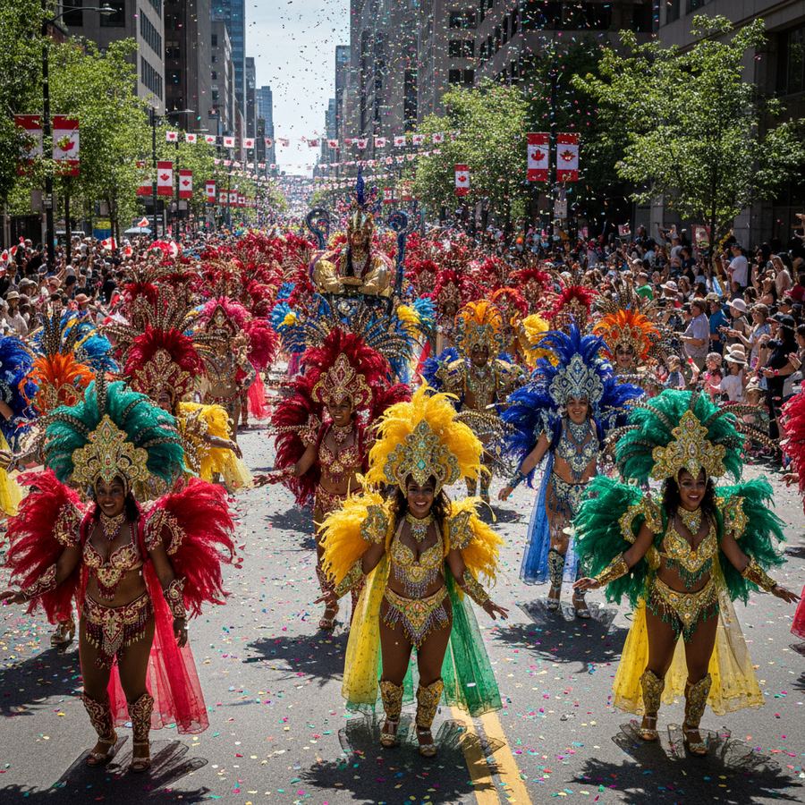 Caribbean carnival costumes