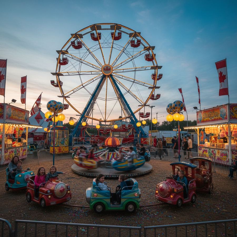 Children's rides at a Canadian fair