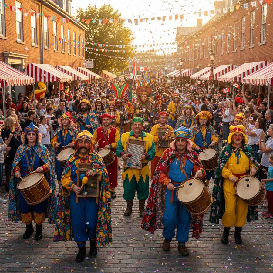 Acadian Tintamarre parade